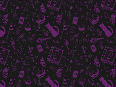Basic Spellwork Witch Vinyl Wrap Pattern~Rwraps Series 914 Digitally Printed Vinyl Wrap~0