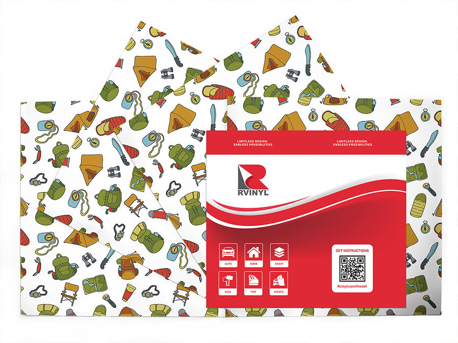 basic supplies camping Craft Vinyl Sheet Pack