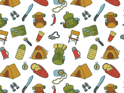 Basic Supplies Camping Vinyl Wrap Pattern~Rwraps Series 914 Digitally Printed Vinyl Wrap~0