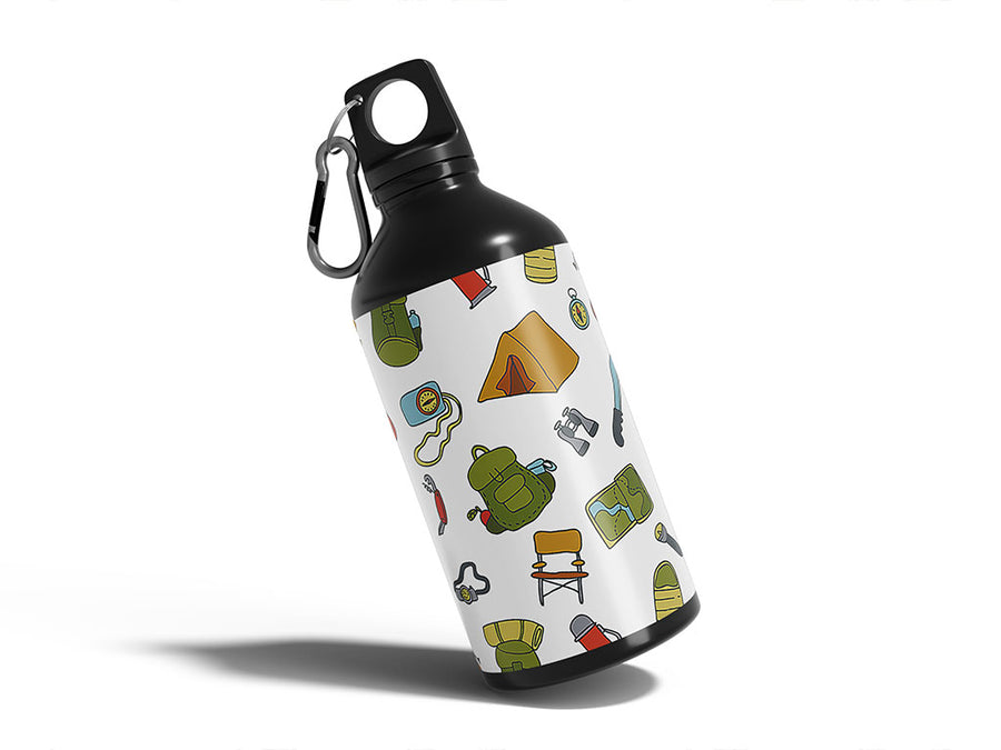 basic supplies camping Water Bottle DIY Stickers
