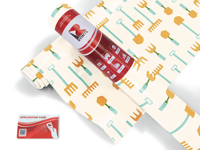 basic tools gardening Craft Vinyl Roll