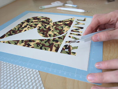 basin beige camouflage Easy Weed Craft Vinyl