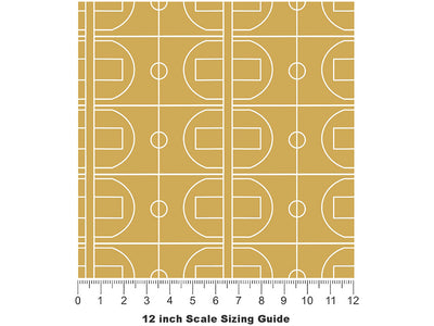 Basketball Court Sport Vinyl Film Pattern Size 12 inch Scale~Rwraps Basketball Court Sport Sizing Chart~2