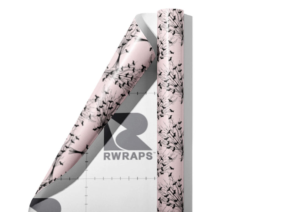 Bat Bouquet Gothic Wrap Film Sheets~Rwraps Series 914 Bat Bouquet Gothic Scrolled Sheet~3