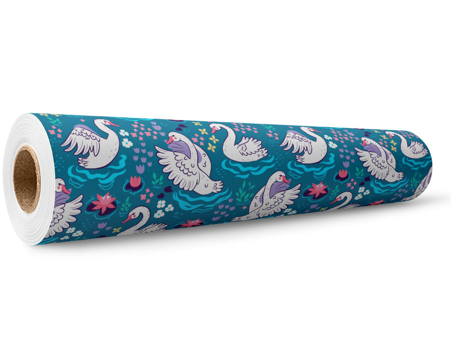 Bath Time Birds Wrap Film Wholesale Roll~Rwraps Series 914 Digitally Printed Vinyl Roll~5