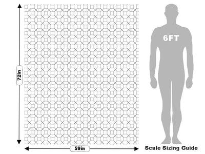 Bathroom Flooring Mosaic Vehicle Wrap Scale~Rwraps Series 914 Bathroom Flooring Mosaic Measurements~1