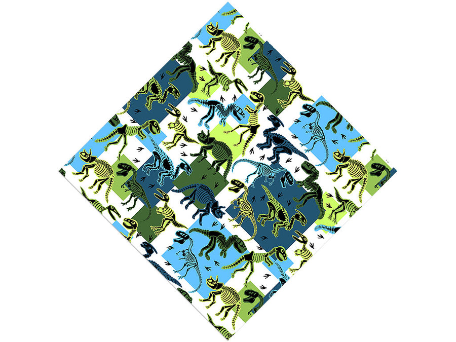 Battered Blues Dinosaur Vinyl Wrap Pattern