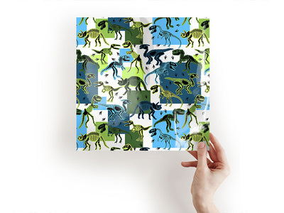 battered blues dinosaur Craft Sheets