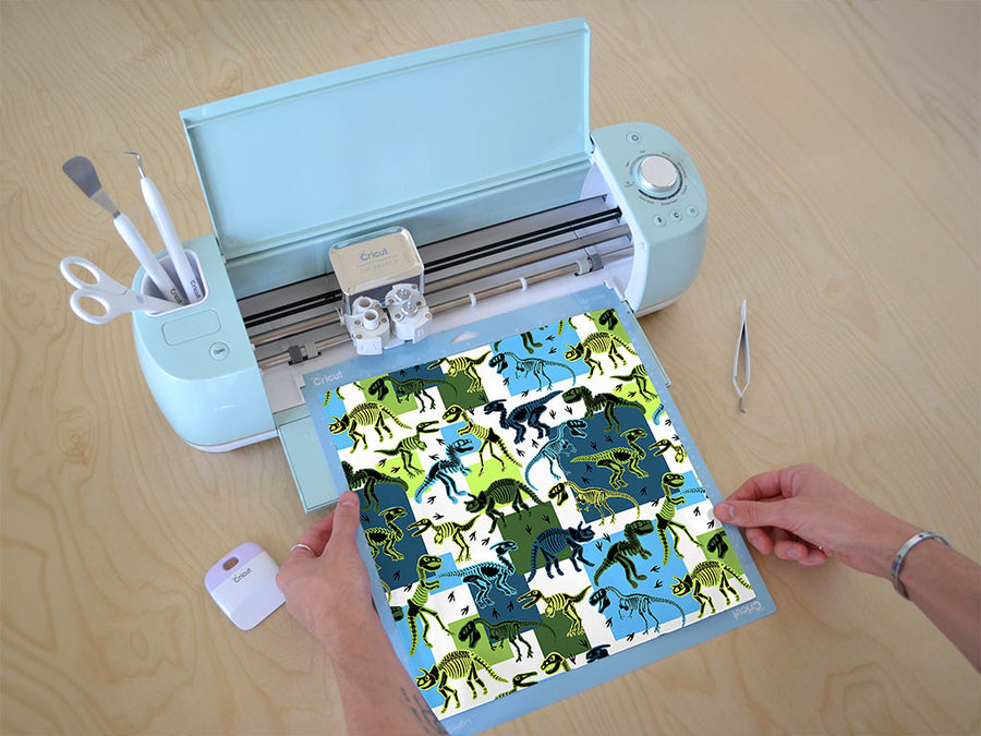 battered blues dinosaur Cricut Compatible Vinyl