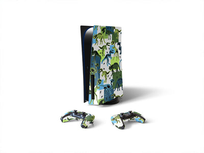 battered blues dinosaur Sony PS5 DIY Skin