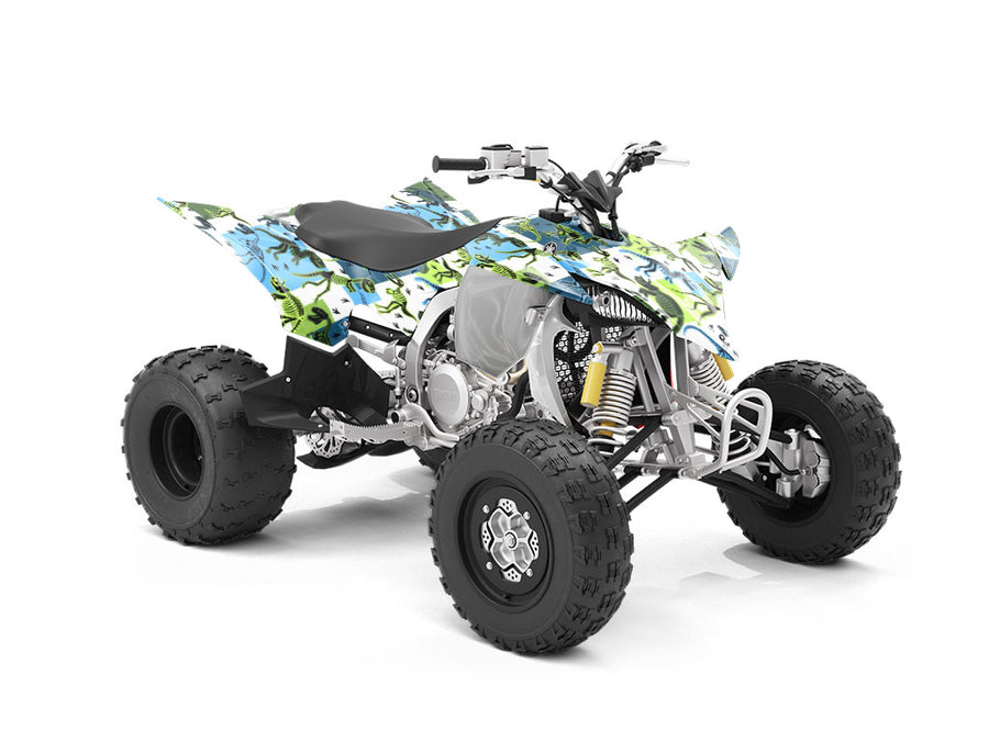 Battered Blues Dinosaur ATV Wrapping Vinyl