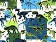 Battered Blues Dinosaur Vinyl Wrap Pattern~Rwraps Series 914 Digitally Printed Vinyl Wrap~0