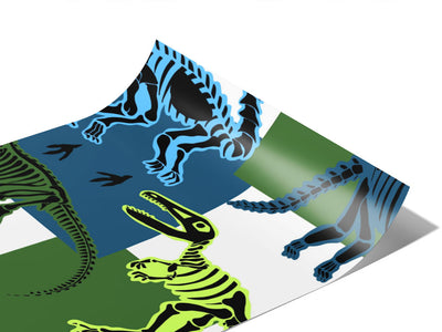 Battered Blues Dinosaur Vinyl Wraps~Rwraps Series 914 Digitally Printed Vinyl Wrap~0