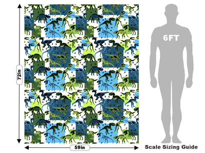 Battered Blues Dinosaur Vehicle Wrap Scale~Rwraps Series 914 Battered Blues Dinosaur Measurements~1