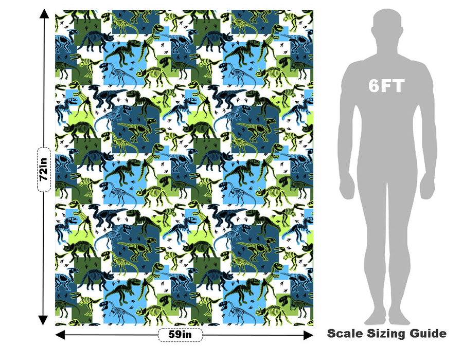 Battered Blues Dinosaur Vehicle Wrap Scale~Rwraps Series 914 Battered Blues Dinosaur Measurements~1