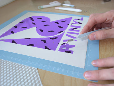 batting eye animal Easy Weed Craft Vinyl
