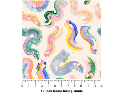 Battle Cry Abstract Vinyl Film Pattern Size 12 inch Scale~Rwraps Battle Cry Abstract Sizing Chart~2