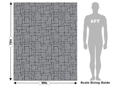 Battleship Grey Brick Vehicle Wrap Scale~Rwraps Series 914 Battleship Grey Brick Measurements~2