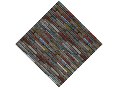 Battleship Grey Brick Vinyl Wrap Pattern