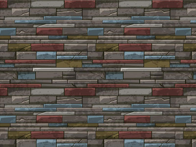 Battleship Grey Brick Vinyl Wrap Pattern~Rwraps Series 914 Digitally Printed Vinyl Wrap~0
