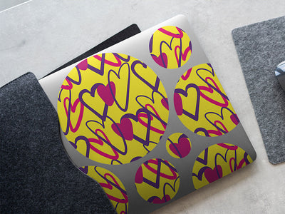 be mine heart DIY Laptop Stickers