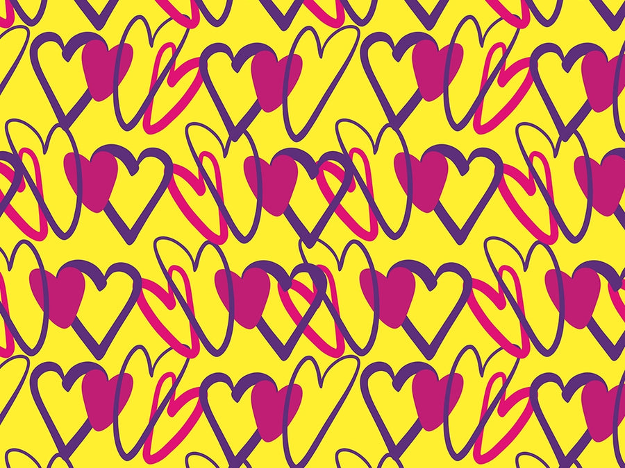 Be Mine Heart Vinyl Wrap Pattern~Rwraps Series 914 Digitally Printed Vinyl Wrap~0