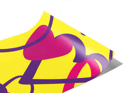 Be Mine Heart Vinyl Wraps~Rwraps Series 914 Digitally Printed Vinyl Wrap~0