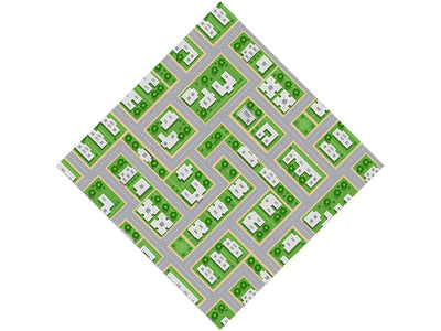 Be Neighborly Cityscape Vinyl Wrap Pattern