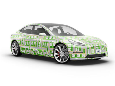 Be Neighborly Cityscape Vehicle Vinyl Wrap