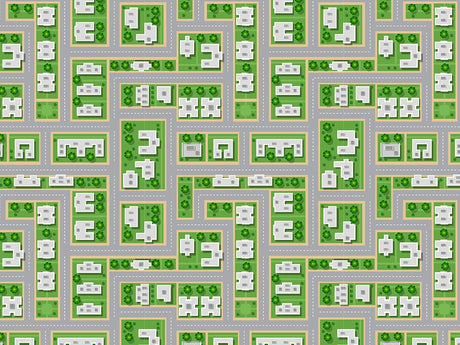 Be Neighborly Cityscape Vinyl Wrap Pattern~Rwraps Series 914 Digitally Printed Vinyl Wrap~0