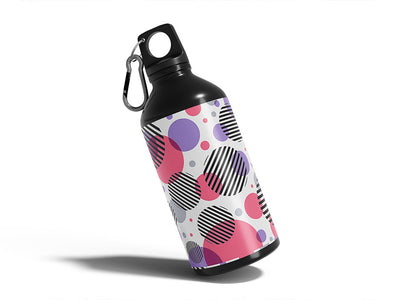 beach ballroom abstract geometric Water Bottle DIY Stickers