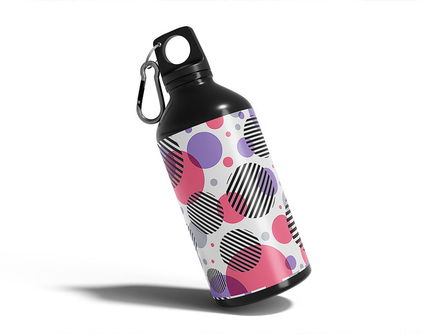 beach ballroom abstract geometric Water Bottle DIY Stickers