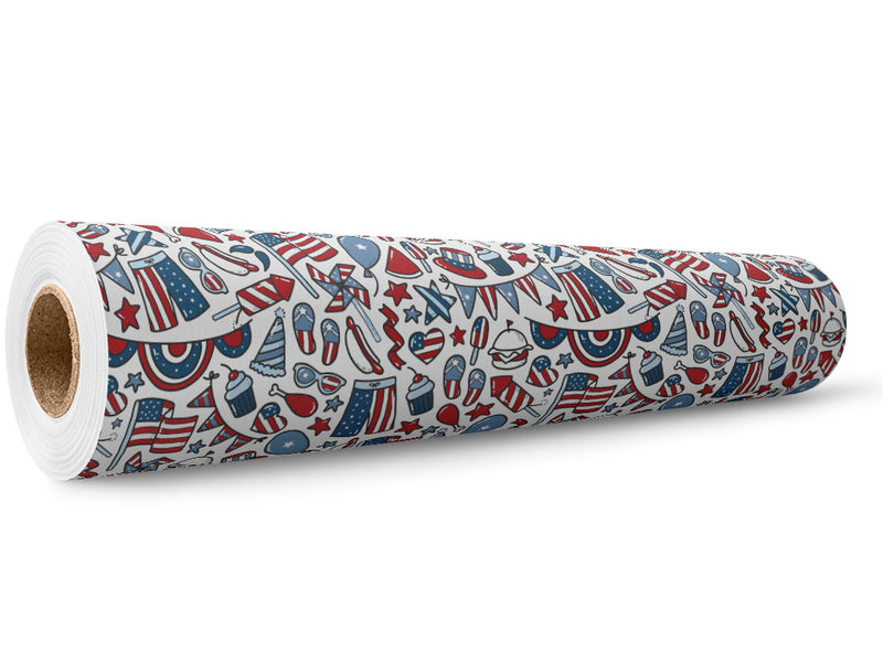 Beach Party Americana Wrap Film Wholesale Roll~Rwraps Series 914 Digitally Printed Vinyl Roll~5