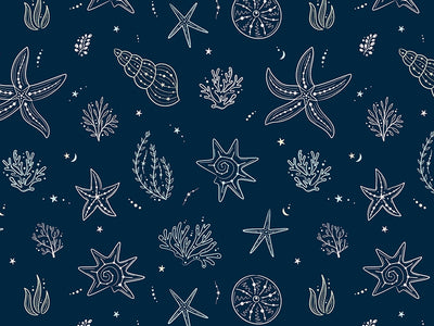 Beachy Constellations Marine Life Vinyl Wrap Pattern~Rwraps Series 914 Digitally Printed Vinyl Wrap~0