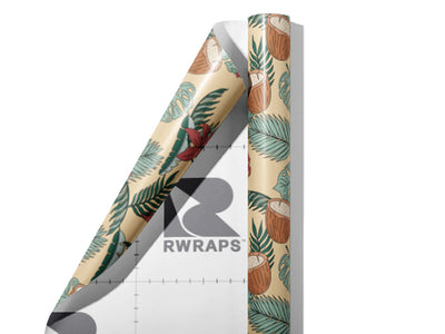 Beachy Relaxation Fruit Wrap Film Sheets~Rwraps Series 914 Beachy Relaxation Fruit Scrolled Sheet~3