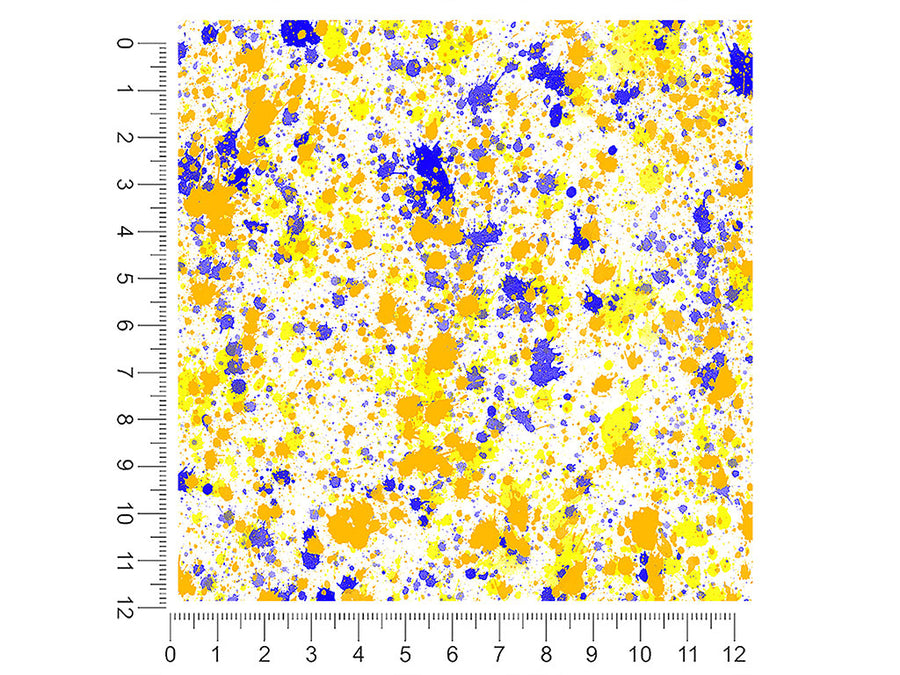 beachy vibes paint splatter 1ft x 1ft Craft Sheets