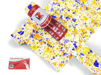 beachy vibes paint splatter Craft Vinyl Roll