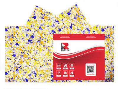 beachy vibes paint splatter Craft Vinyl Sheet Pack