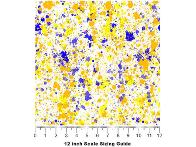 Beachy Vibes Paint Splatter Vinyl Film Pattern Size 12 inch Scale~Rwraps Beachy Vibes Paint Splatter Sizing Chart~2