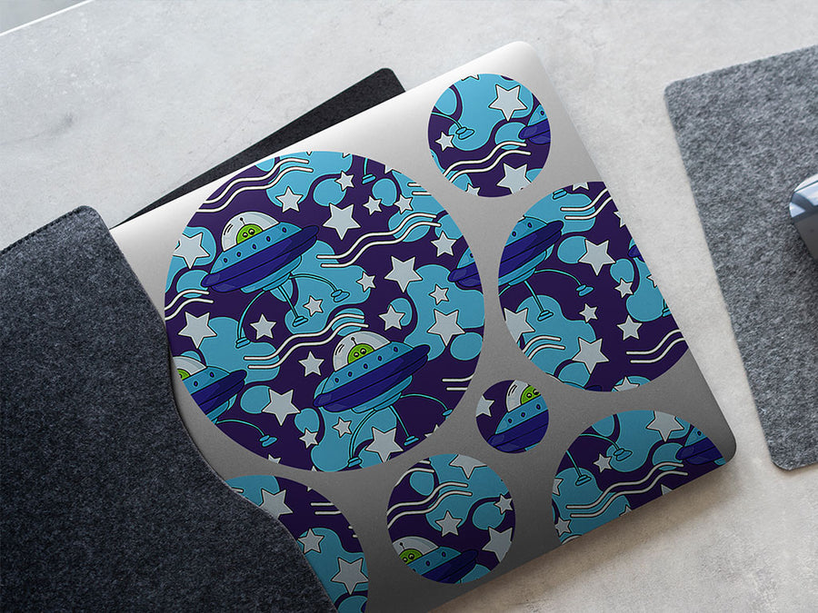 beamed up science fiction DIY Laptop Stickers