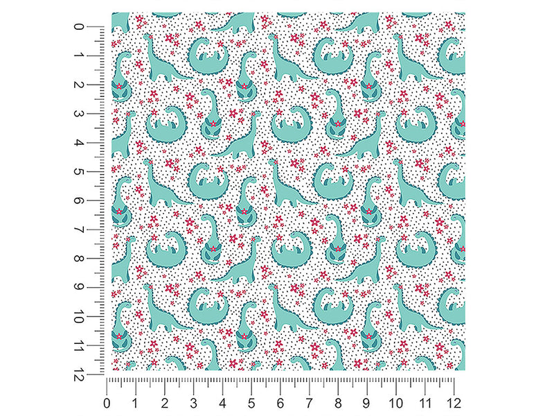beaming brontosaurs dinosaur 1ft x 1ft Craft Sheets