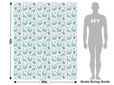Beaming Brontosaurs Dinosaur Vehicle Wrap Scale~Rwraps Series 914 Beaming Brontosaurs Dinosaur Measurements~1