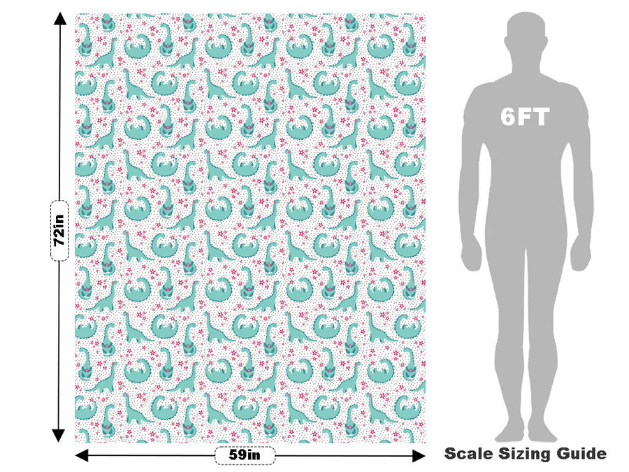 Beaming Brontosaurs Dinosaur Vehicle Wrap Scale~Rwraps Series 914 Beaming Brontosaurs Dinosaur Measurements~1