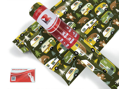 bear attack camping Craft Vinyl Roll
