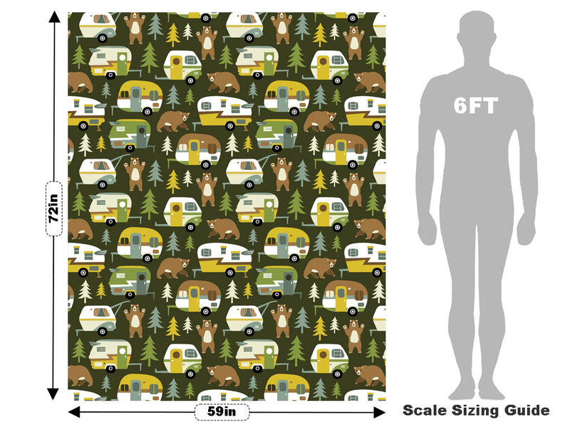 Bear Attack Camping Vehicle Wrap Scale~Rwraps Series 914 Bear Attack Camping Measurements~1