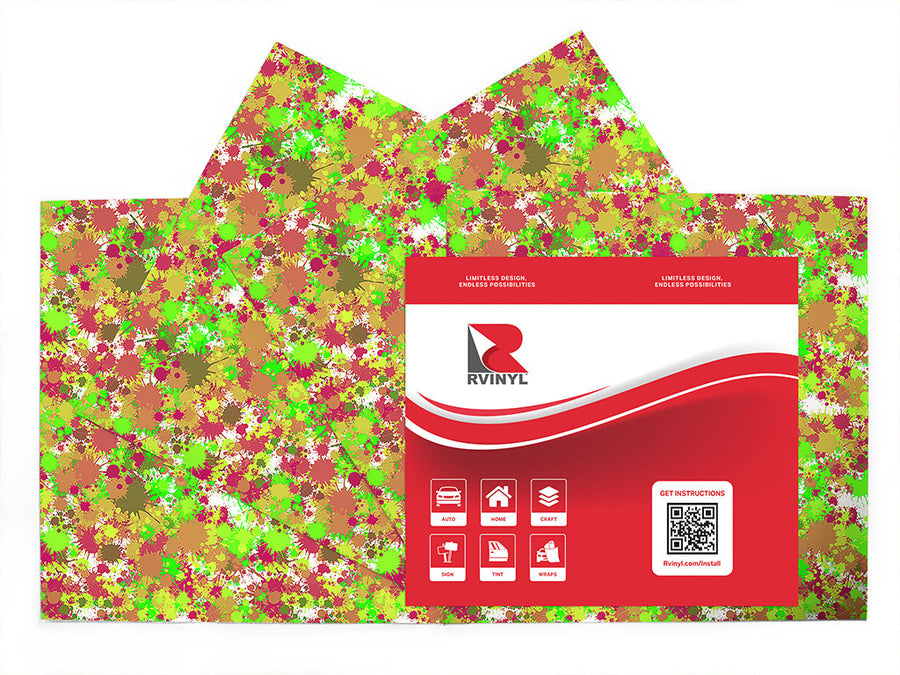 beast within paint splatter Craft Vinyl Sheet Pack