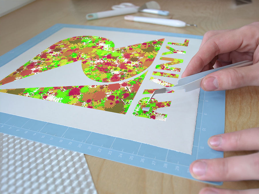 beast within paint splatter Easy Weed Craft Vinyl