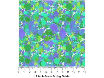 Beat Boy Paint Splatter Vinyl Film Pattern Size 12 inch Scale~Rwraps Beat Boy Paint Splatter Sizing Chart~2