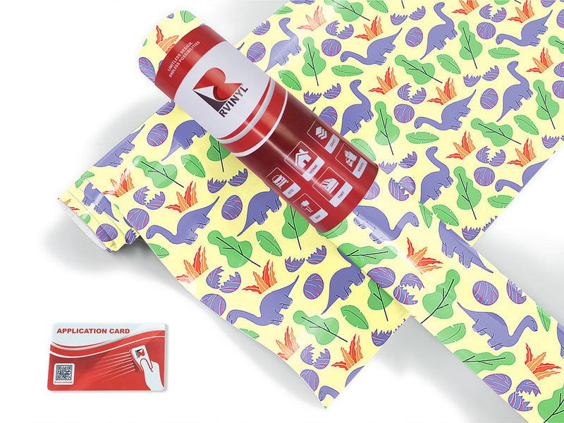 beatific brontosaurs dinosaur Craft Vinyl Roll