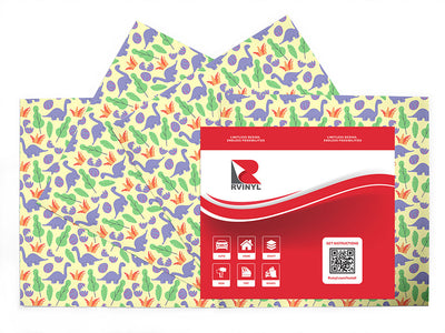 beatific brontosaurs dinosaur Craft Vinyl Sheet Pack